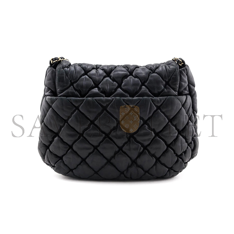 CHANEL BUBBLE LARGE QUILTED LAMBSKIN FLAP BAG 129090 (38*20*10cm)